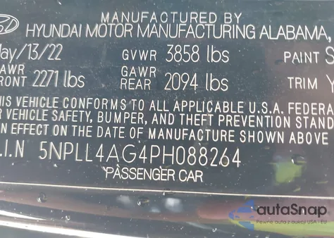 2023 Hyundai Elantra Se из США, поврежденный, VIN 5NPLL4AG4PH088264